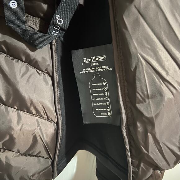 Bernardo Chocolate Hooded Water Resistant Packable Puffer Jacket, Sz M -- NWT - Picture 11 of 16